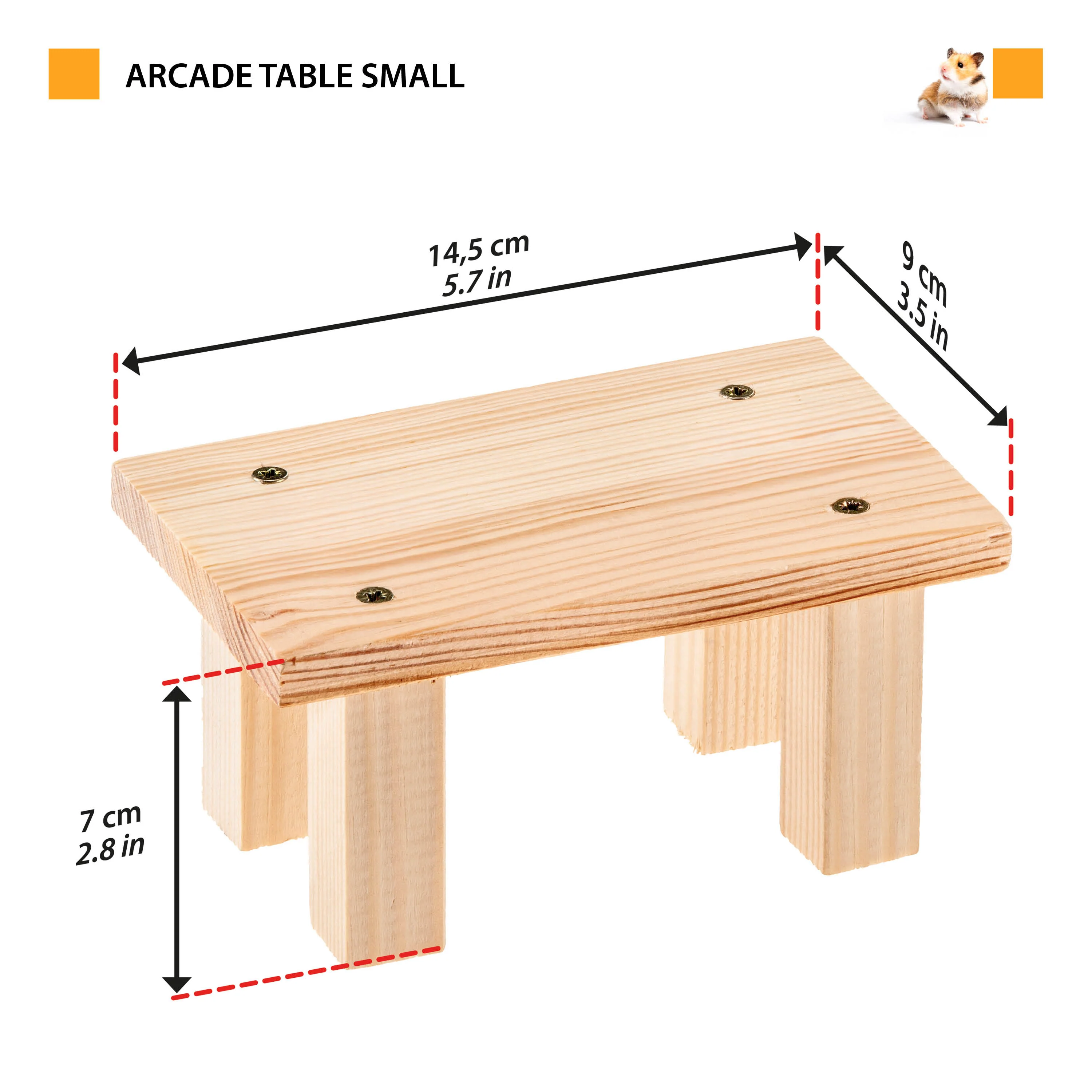 ARCADE TABLE Wooden toy for small animals - Image 2